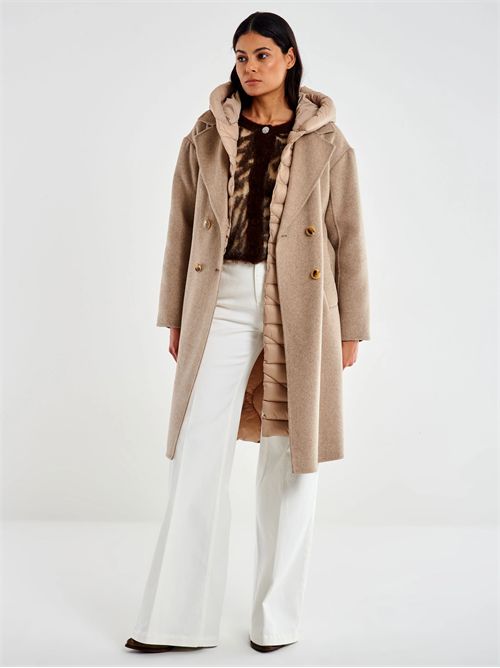 Cappotto Con Inserti in Piumino VICOLO | TF0028/CACH